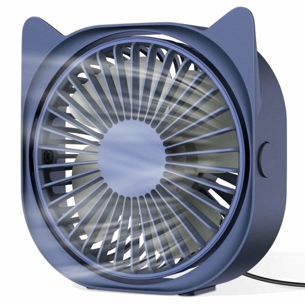 IC USB-pöytätuuletin, 3 nopeutta mini kannettava pöytätuuletin, 360° kierto, USB