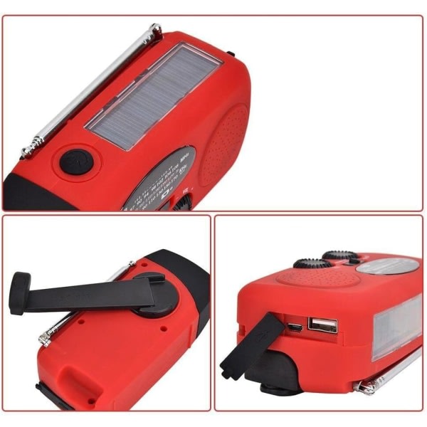 Vevradio & Solcellelader/Nødradio & Powerbank