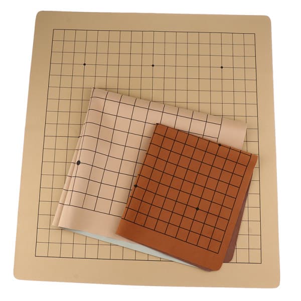 IC PU Læder Go Spil Skakbræt Brætspil til 2,2 cm Brikker One S 45X51CM