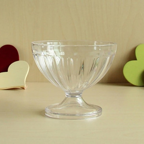 IC 250 ml salaattikulho jälkiruokamyllyyn Shake Goblet -lasi Relief I Clear