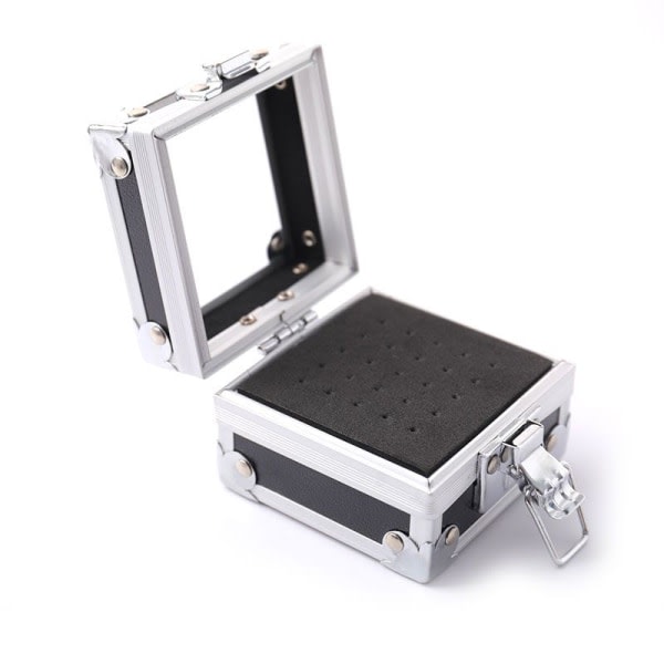 IC 25 Hål Spikborr Slipbitshållare Box Display Förvaring Con Black
