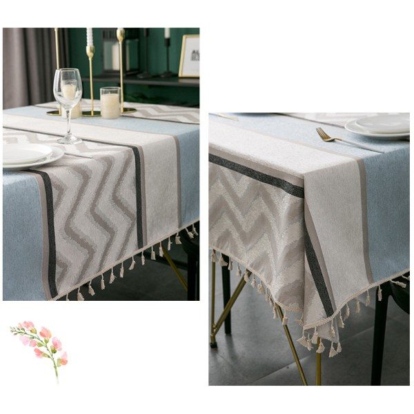 Bordduk i Polyester, Fargerik og Vaskbar, Egnet for Utendørsbruk 140*220cm