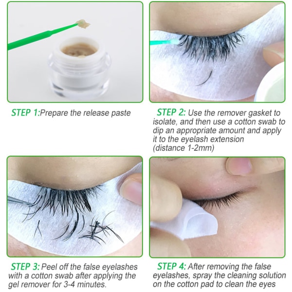 Professionel øjenvippefjerner Makeup Remover 5g Limfjerner til løsvipper