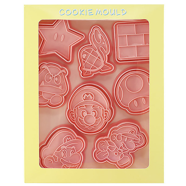 IC 8st Super Mario Cookie Form Set Biscuit ters Baking Press Stam