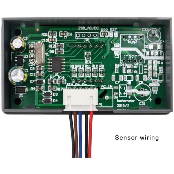 Digitalt display-turteller, 4-sifret LED digital turteller, RPM speedometerpanel NPN nærhetsbrytereffektsensor