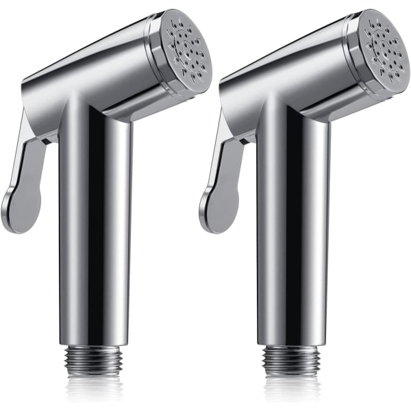 IC 2 stk Ultralette Neti Potty Toiletsprayer Rustfrit Håndholdt Neti Potty Sprayer Tekstil Badeværelsesbløjsprayer til Køkken og Toilet