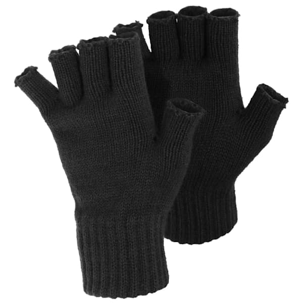 FLOSO Dame/Kvinders Vinter Fingerløse Handsker One Size Sort Black One Size