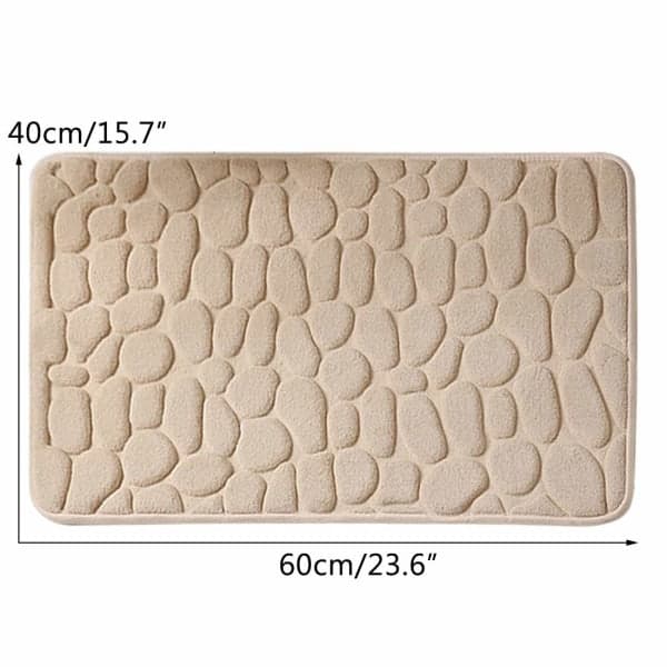 IC 40x60cm Absorberende Skridsikker Badeværelsesmåtte Memory Foam Badeværelsesmåtte