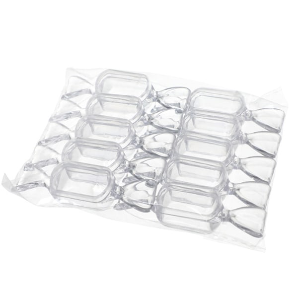 IC 10 st Creative Candy Emballage Box Materiale Akryl Candy Form Clear