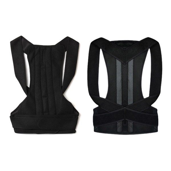 IC Holdningskorrigerer Ryg Holdningsjusterbar Rygtræner Unisex C Sort L