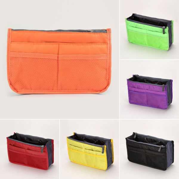 IC Organizer Innleggveske Nylon Reiseinnlegg Organizer Håndveske Purs Lilla