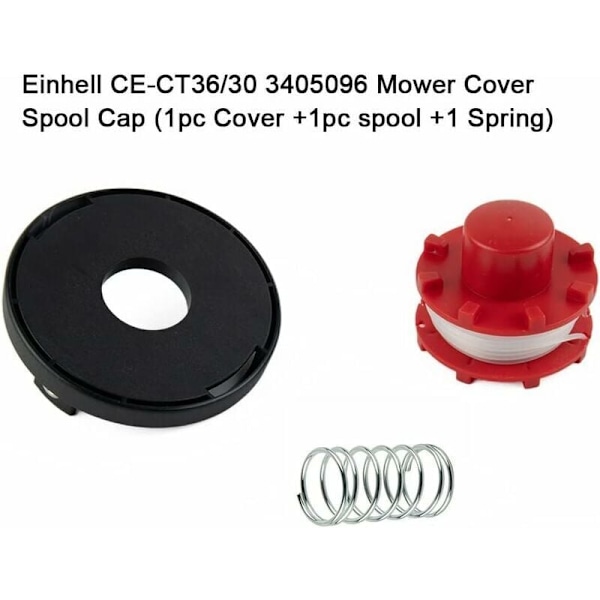 Linespole og spolekapsel til Einhell CECT 36/30 LI E SOLO, AGILLO 36/255 BL buskrydder, trimmer line..DEBUNS