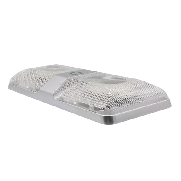 IC 48 LED dobbeltlys hvit berøringsdimbar innvendig leselampe