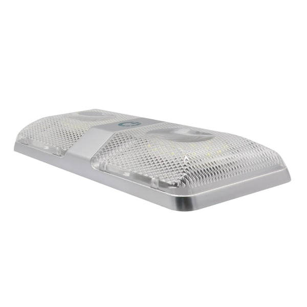 IC 48 LED-dubbeljus vit touch-dimmbar inre läslampa