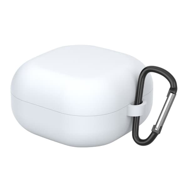 Samsung Galaxy Buds 2/Pro/Live Silikonkotelo Koukulla - Valkoinen