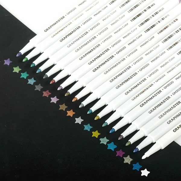 IG Multifunktionell DIY Graffitipenna, lätt att skriva och lätt att använda, 18-pack