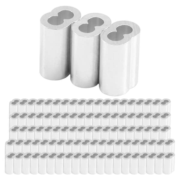 100 stk. aluminium krympehylser for kabel og diameter 3 millimeter