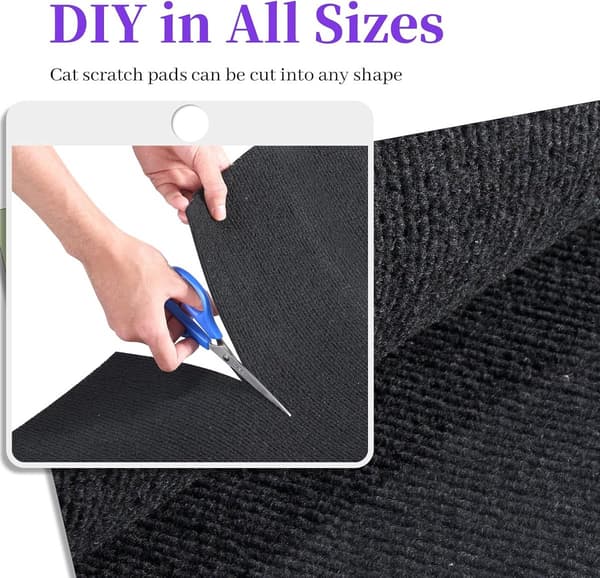 Scratching Mat - Cats - 40cm×200cm - Anti-fray - Scratch Board - Furniture Protector - Cat Wall - Sofa - Sofas - Armchairs - Easy - Install