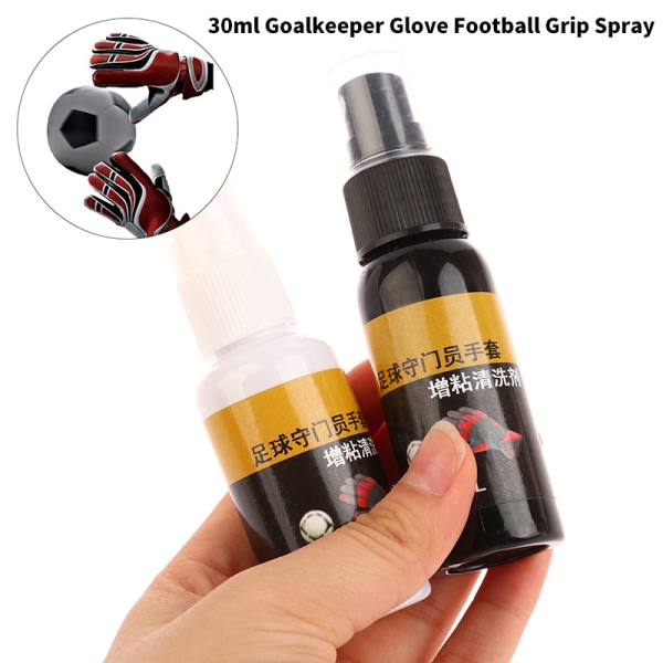 IC 1 st 30 ml fodboldgrebspray til målmandshandsker til fodboldmålmand G Sort
