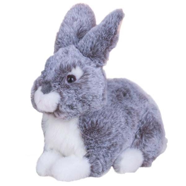IC Simulering av liten kanin zoo uppstoppad docka kanin, snögubbe present flicka snögubbe, semesterpresent, födelsedagspresent