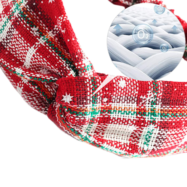 IC 2 st Pläd Hårband Criss Cross Pannband Retro Pläd style 1