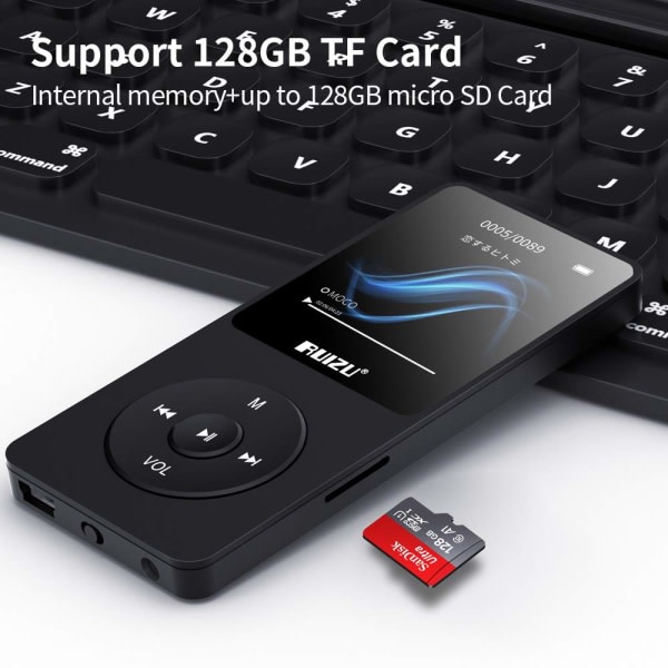 IC Mp3-spiller, slimmad musikkspiller, lang batteritid Mp3 med FM