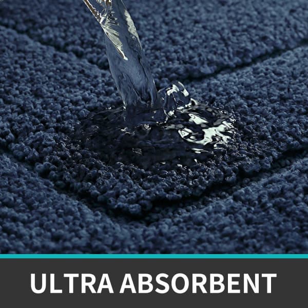 IC Halkfri bademåtte, blød mikrofiber bademåtte, vandabsorberende
