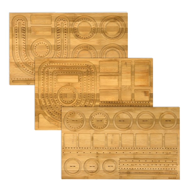 IC Bambu Combo Beading Board for smyckesarmbåndstillverkning og annet C
