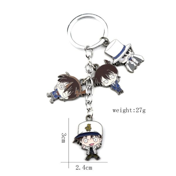 Detektiv Conan Anime Nøglering Nøglering Taske Hængende Nøglering Julegave IC
