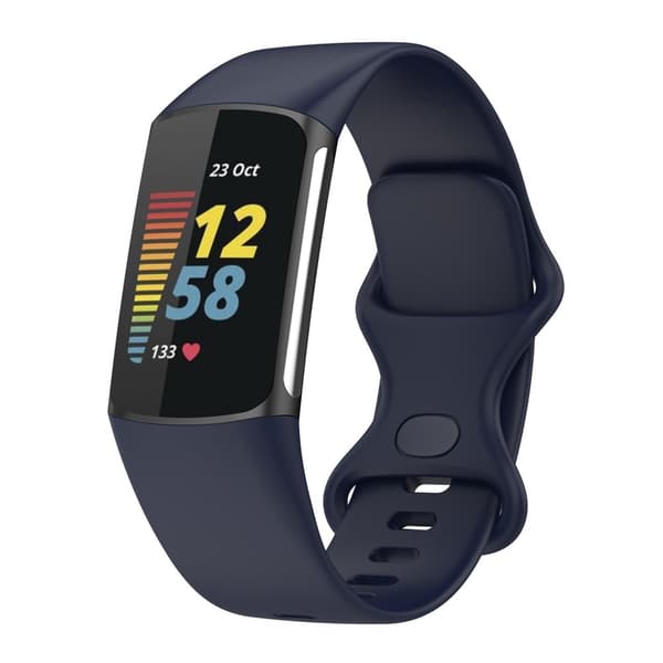 Fitbit Charge 6 / 5 Armband TPU (L) Mörkblå 15