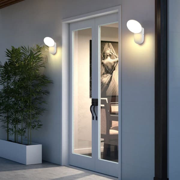 IC LED Vegglampe Vanntett IP65 Aluminium Legering Vegglys