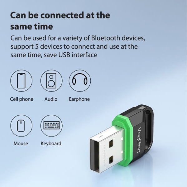 IC USB Bluetooth 5.3-adapter Bluetooth dongeladapter for tråd