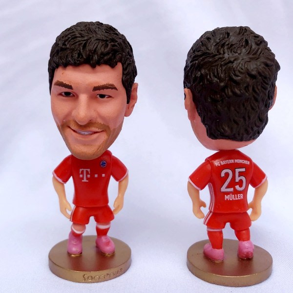 Jalkapallofanien bobblehead Real Madrid Cairo Levan malli Müller Bayern Müller Bayern