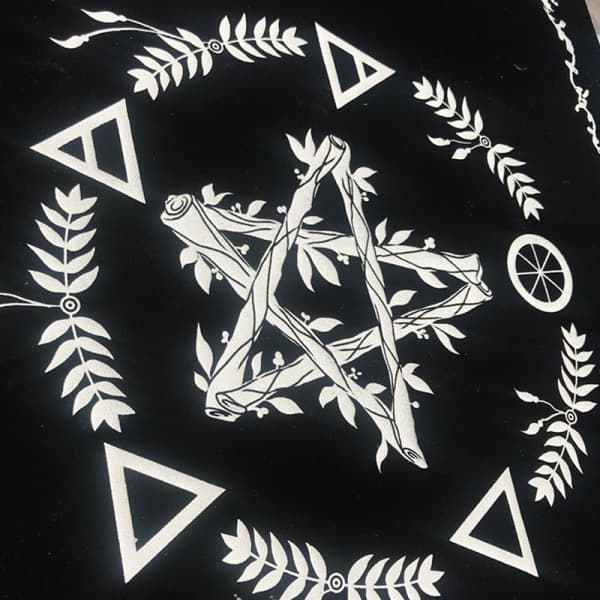 IC Tarotkort Bordsdæk Flanel Spådomsalter Schakbræt Fortu E one size