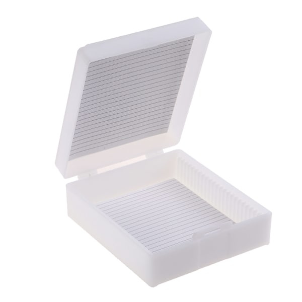 IC Plastmikroskop Glasslideboks 25 stk Biologiske Skliver Stor ONE SIZE