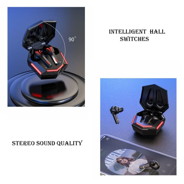 IC Trådløst Binaural TWS Gaming Bluetooth Headset - Lav latens 2#