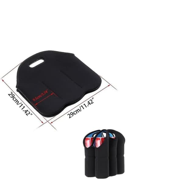 Isolasjonssett med 1 - Isolerende neopren vinpose + 6-pakningsholder