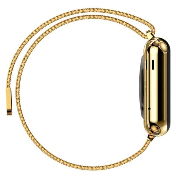 Apple Watch Ranneke 41/40/38 mm Milanese Loop Metalli - Valitse Väri Kulta
