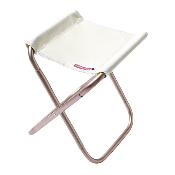 IC Vikbar Campingpall, Bärbar Hopfällbar Campingstol - Beige