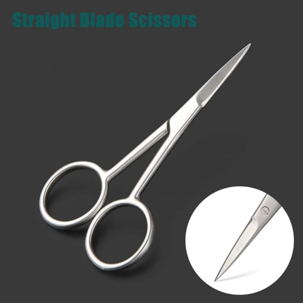 IC Liten sax - Nagelbandssax/ sæt - for at klippe skägg, nashår, øjenfransar og øjenbryn