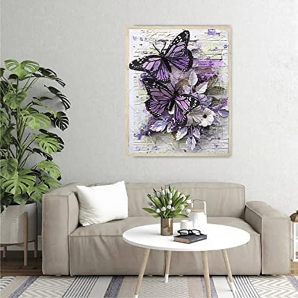 IC Diamantmaleri til voksne, Butterfly 5D Diamantkunst Sæt
