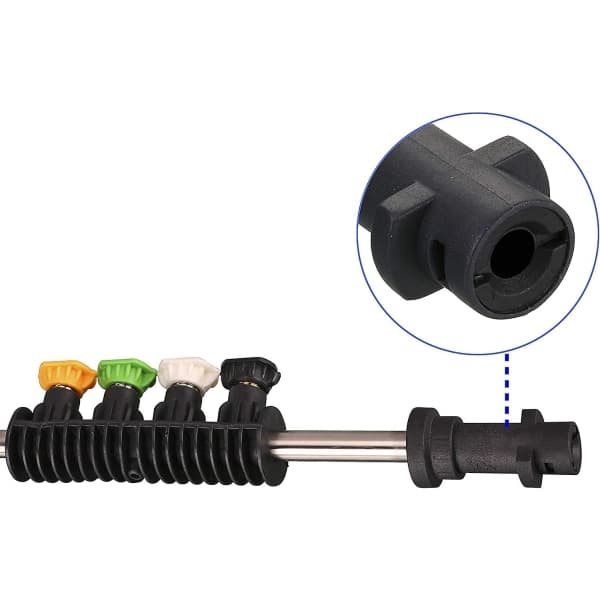 IC högtryckstvätt förlängningsstav med adapter, utbyteslans, endast kompatibel med Karcher K2, K3, K4, K5, K6, K7, 50cm