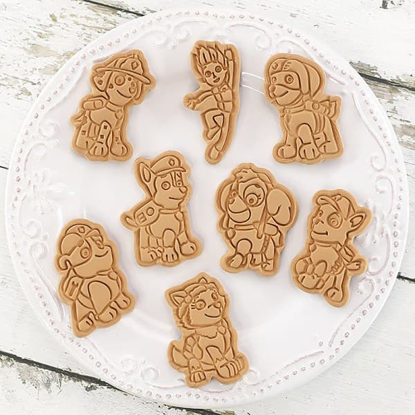 IC PAW Patrol Kjeksformer Sett Plast Ting Mold Cookie Pastry Mol