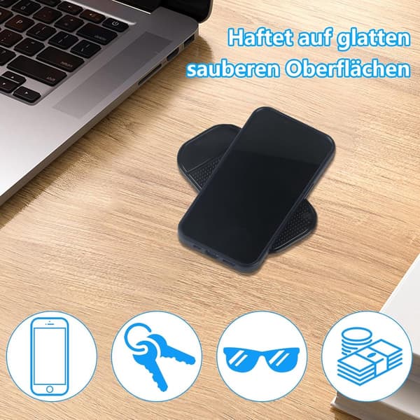 6-pack - Non-Slip - Car - Dashboard - Mats - 13 - cm - 7 - Desk - Mats - Secure - Stable - Coasters