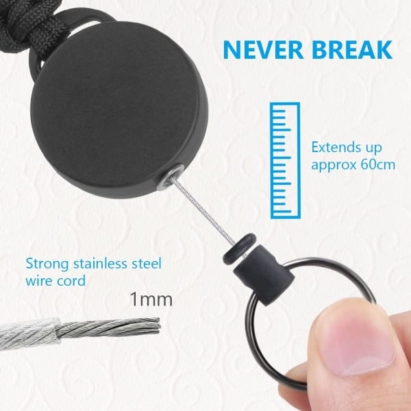 Utdragbara nyckelringar, 2-pack IC