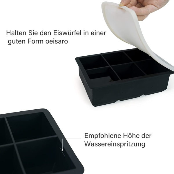 IC CNE Silikonform, form med lokk, isbiter