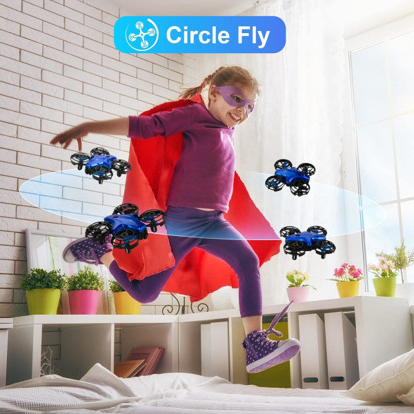 Drönare för barn, RC Mini Drone för barn och nybörjare, RC Quadcopter IRed