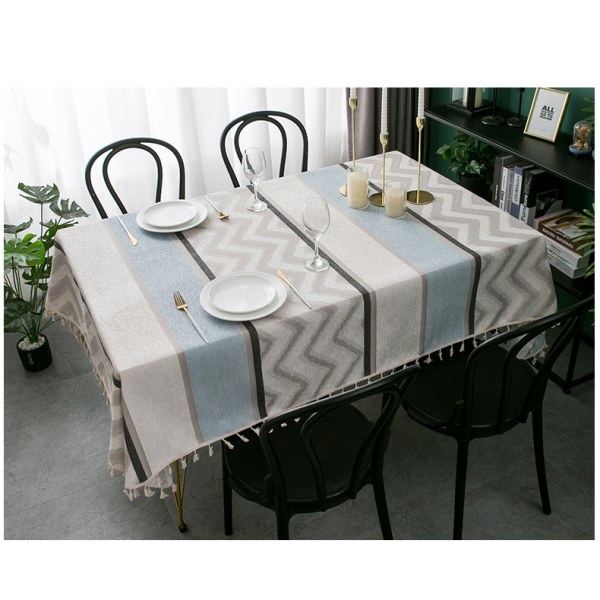 Bordduk i Polyester, Fargerik og Vaskbar, Egnet for Utendørsbruk 140*220cm