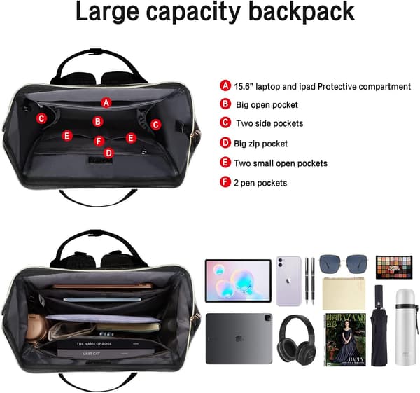 Laptop-ryggsäck för kvinnor black
