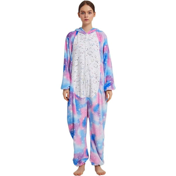 Onesies til kvinder, Onesies til voksne mænd, Pyjamas Onesies, Enhjørning, Flannels pyjamas, Dyre Onesies, 3D hættetrøjer, Halloween, Julekostumer Purple unicorn XL